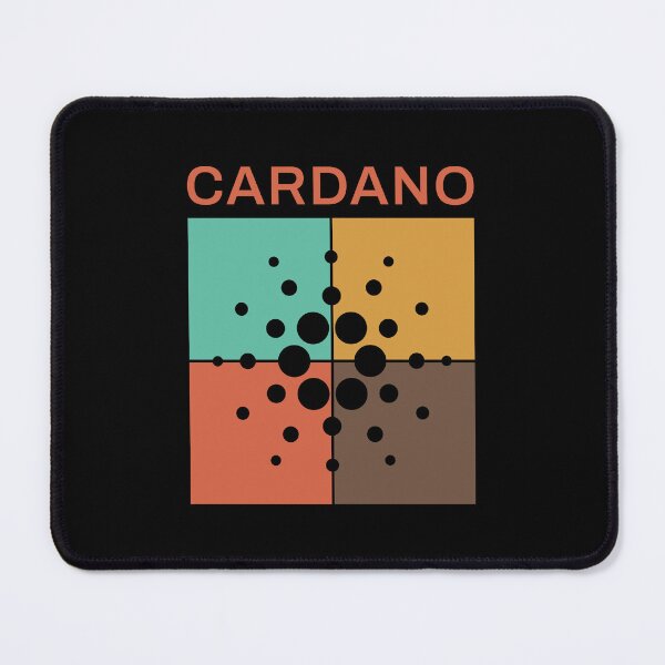 Item preview, Cardano ADA Crypto Altcoin - Four Squares in Retro Colours designed and sold by CryptoMoods.