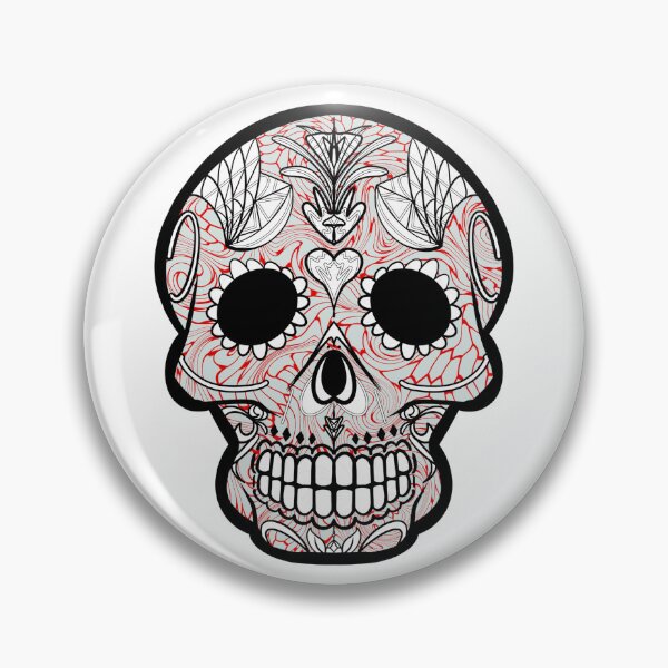 Item preview, Mexican day of the dead twisted beehive skull  designed and sold by Elizabeth-Banks.
