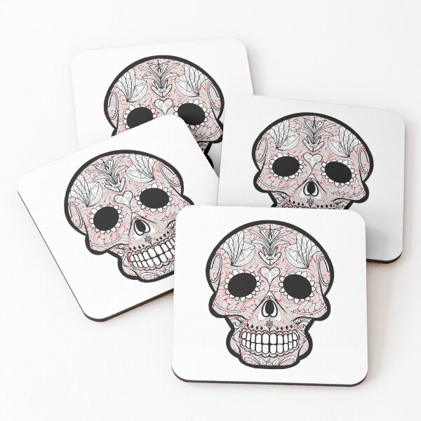 Item preview, Mexican day of the dead twisted beehive skull  designed and sold by Elizabeth-Banks.