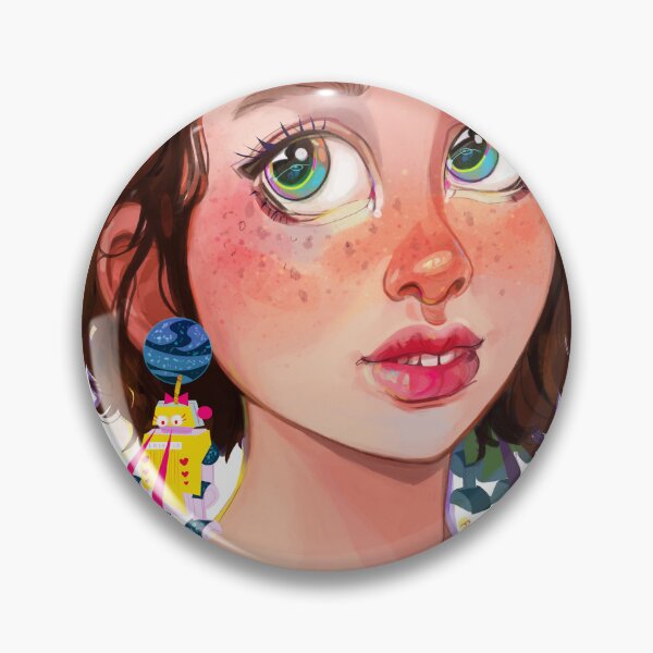 Item preview, Anime style fun robot irregular choice earrings designed and sold by FinaSusu.