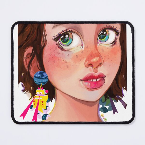 Item preview, Anime style fun robot irregular choice earrings designed and sold by FinaSusu.