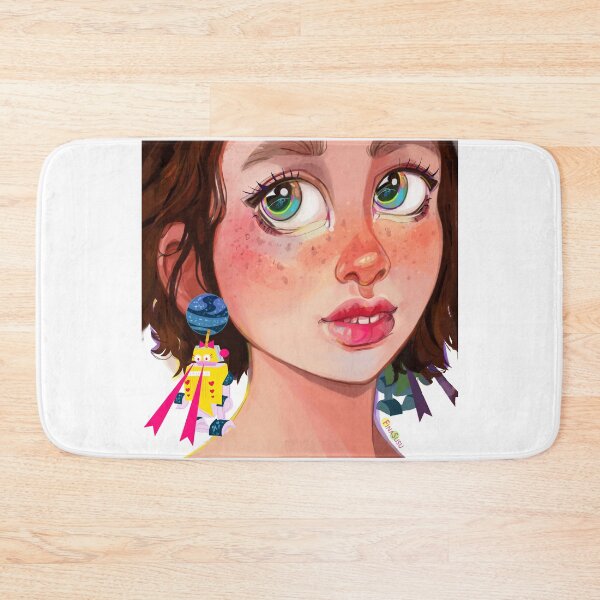 Item preview, Anime style fun robot irregular choice earrings designed and sold by FinaSusu.
