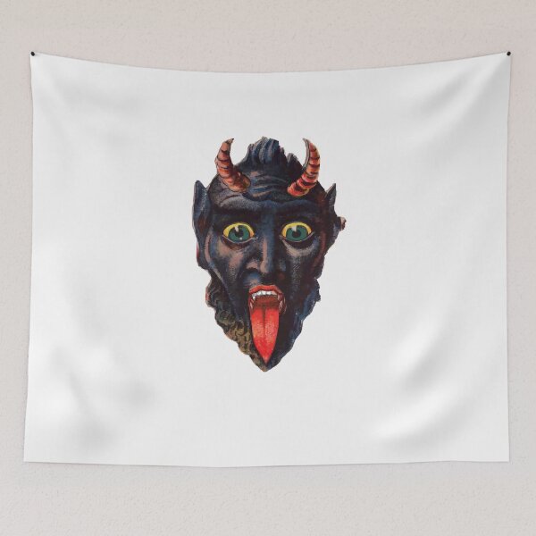 Item preview, Men Women Christmas Krampus Holiday Graphic Fans designed and sold by Allegrascaffidi.