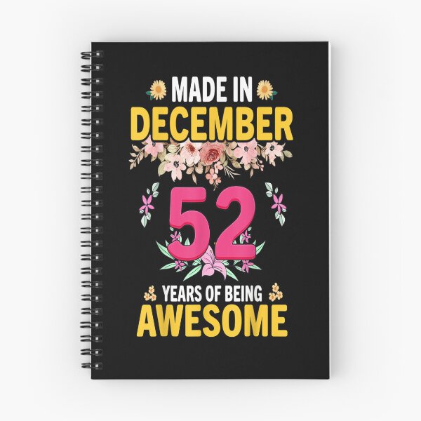 Item preview, Made In December 52 Years Of Being Awesome For Women Birthday Gifts designed and sold by beunique5.