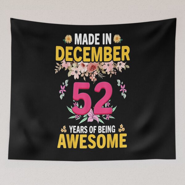 Item preview, Made In December 52 Years Of Being Awesome For Women Birthday Gifts designed and sold by beunique5.