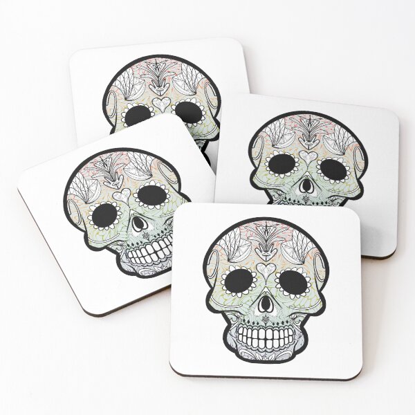 Item preview, Mexican day of the dead twisted beehive skull  designed and sold by Elizabeth-Banks.
