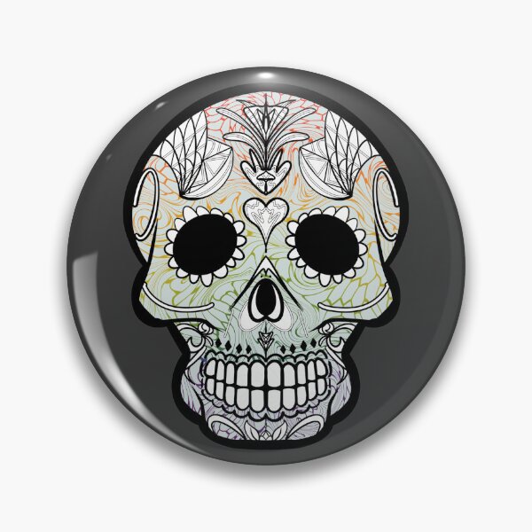 Item preview, Mexican day of the dead twisted beehive skull  designed and sold by Elizabeth-Banks.