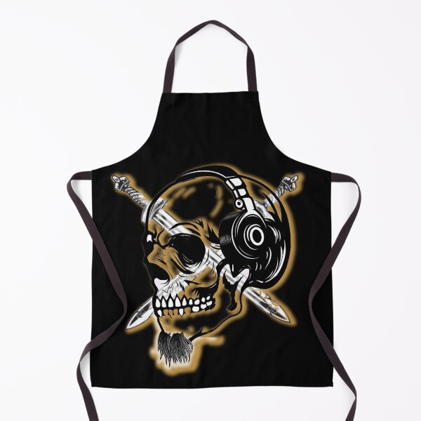 Item preview, Viking Vintage Skull Beard with Headphone designed and sold by fawzimorsy.