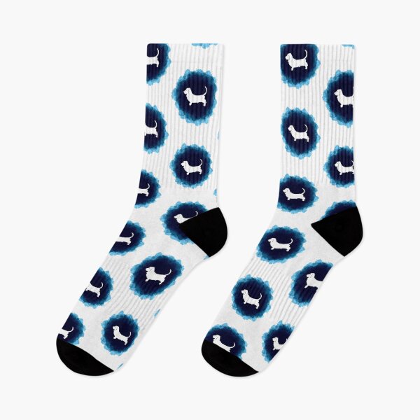 Item preview, Basset Hound Beautiful Blue Watercolor Design designed and sold by 1681830934131.