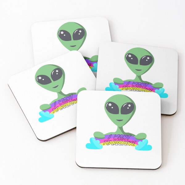 Item preview, I Want To Believe Alien and Rainbow  designed and sold by EdmanSileiko.