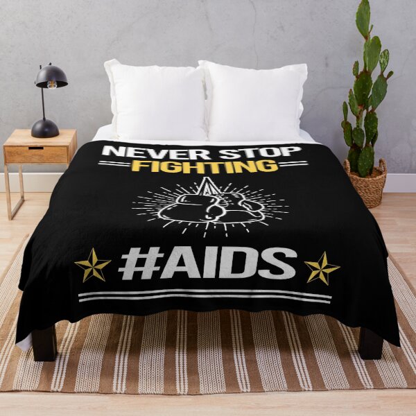 Artikelvorschau, Hören Sie nie auf, mit AIDS zu kämpfen entworfen und verkauft von StoreHornedFace.