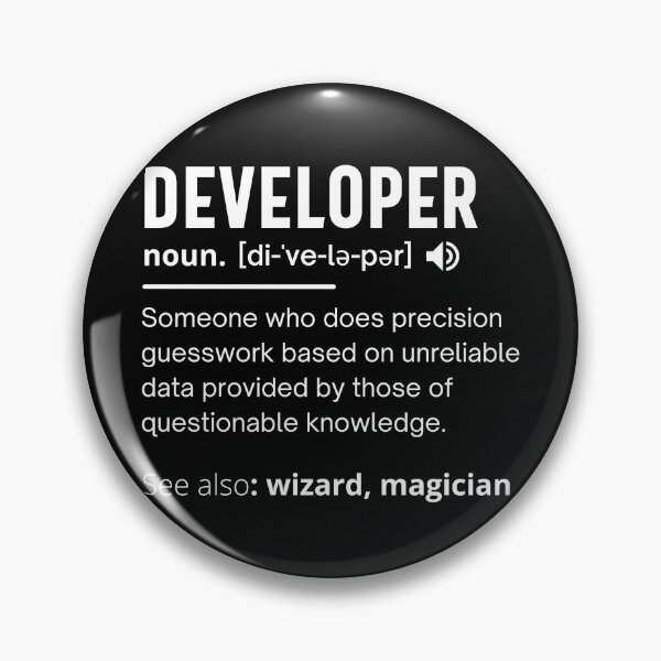 Item preview, Developer Dictionary Definition Funny developers design ideal for programmers and coders designed and sold by Pillowaza.