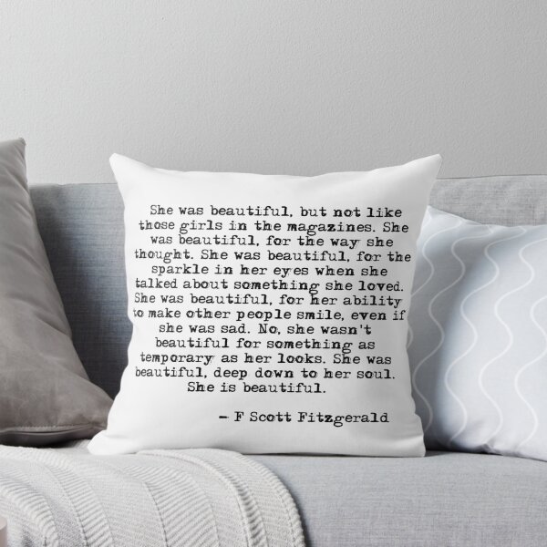 Aperçu de l'œuvre Elle était belle - F Scott Fitzgerald créée et vendue par peggieprints.