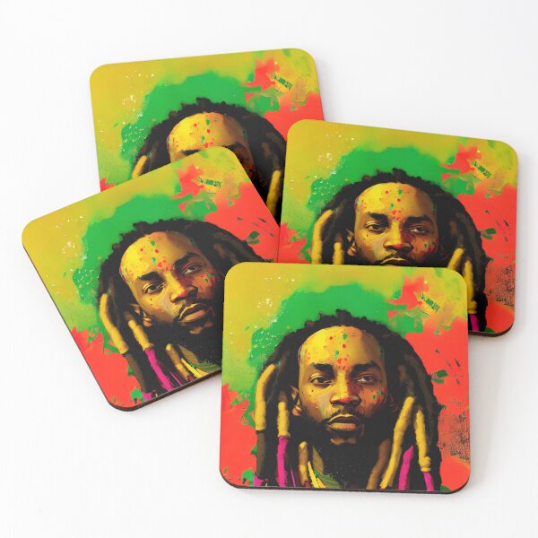 Aperçu de l'œuvre T-SHIRTS vibration reggae rasta créée et vendue par Mao-Bwolf.