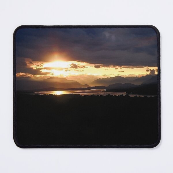 Item preview, Sunset landscape photography,  lake and mountain on cloudy sky  designed and sold by marghe41.