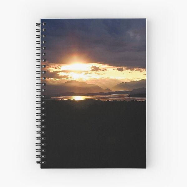 Item preview, Sunset landscape photography,  lake and mountain on cloudy sky  designed and sold by marghe41.