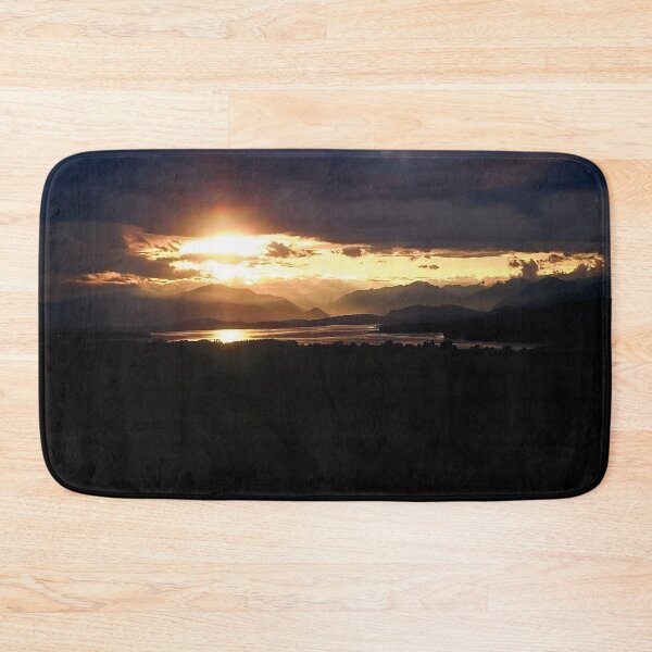 Item preview, Sunset landscape photography,  lake and mountain on cloudy sky  designed and sold by marghe41.