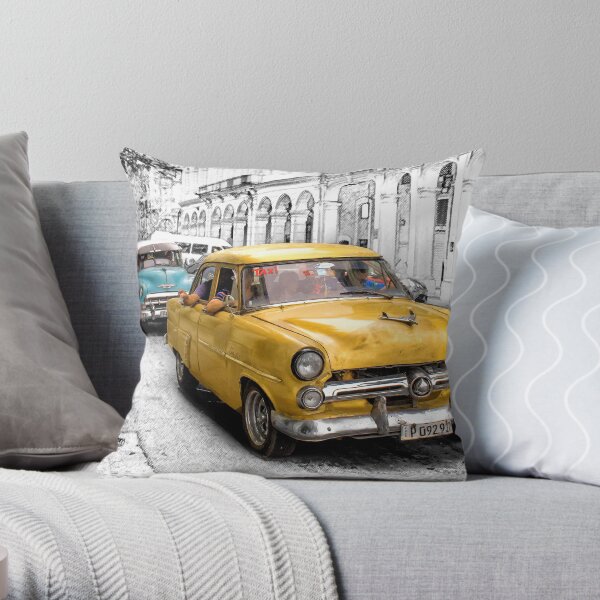 1952 Ford Customline Sedan Throw Pillow