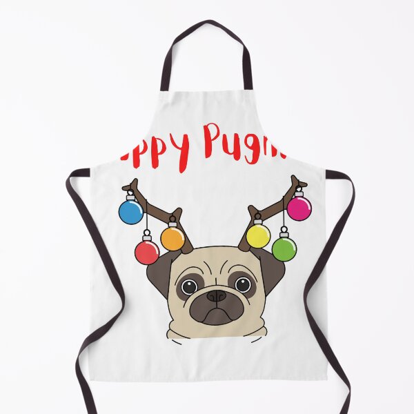Item preview, Happy Pugmas. Pug and Kisses this christmas. Christmas Pug. Festive Pug. designed and sold by Doggymadness.