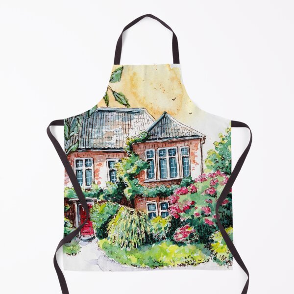 Item preview, Watercolor English house designed and sold by BananiLettering.