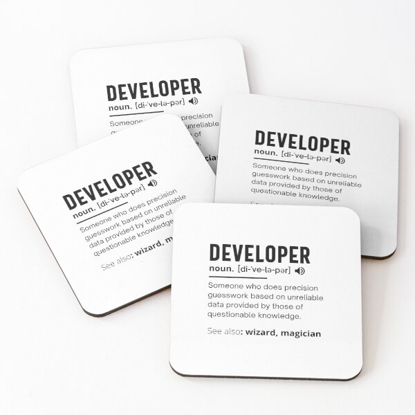 Item preview, Developer Dictionary Definition Funny developers design ideal for programmers and coders designed and sold by Pillowaza.