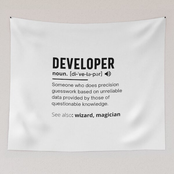 Item preview, Developer Dictionary Definition Funny developers design ideal for programmers and coders designed and sold by Pillowaza.