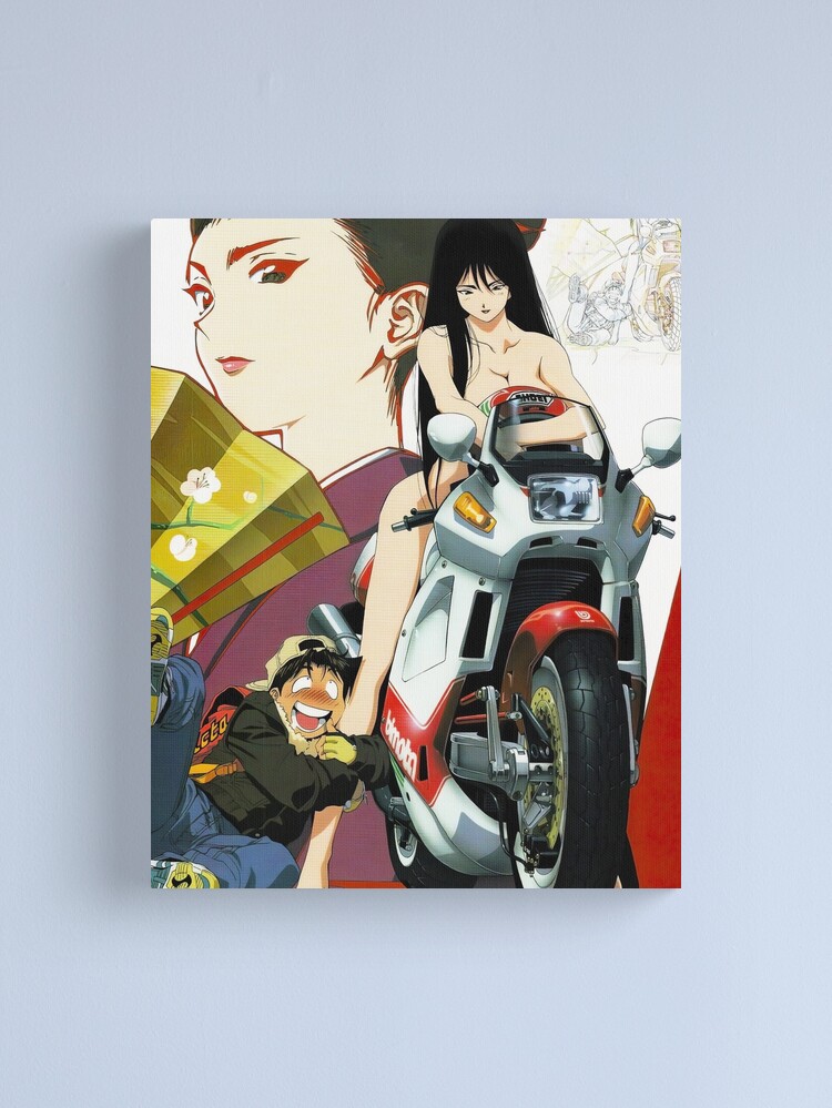 Golden Boy Motorbike | Canvas Print