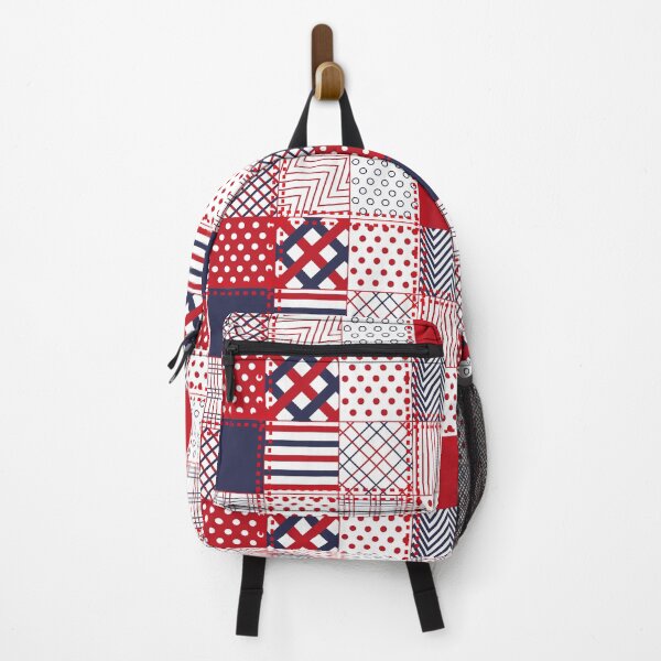 Item preview, Red and blue. Patchwork designed and sold by CatCoconut-Art.