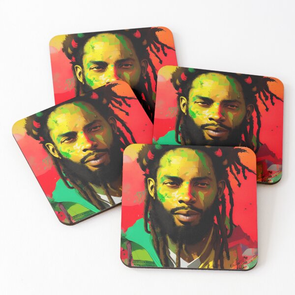 Aperçu de l'œuvre T-SHIRTS vibration reggae rasta créée et vendue par Mao-Bwolf.