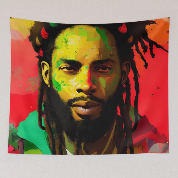 Item preview, Rasta reggae vibration T-SHIRTS designed and sold by Mao-Bwolf.