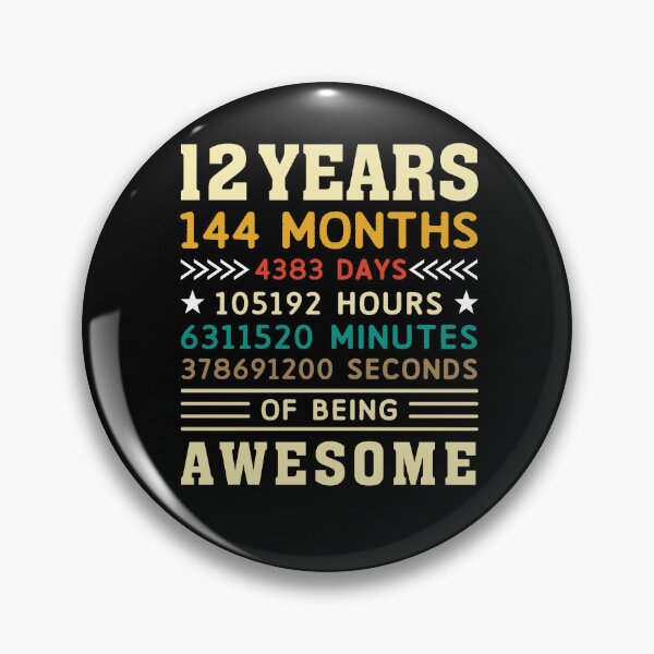 Item preview, 12 Years 144 Months 4383 Days Birthday Gift designed and sold by 1681830934131.