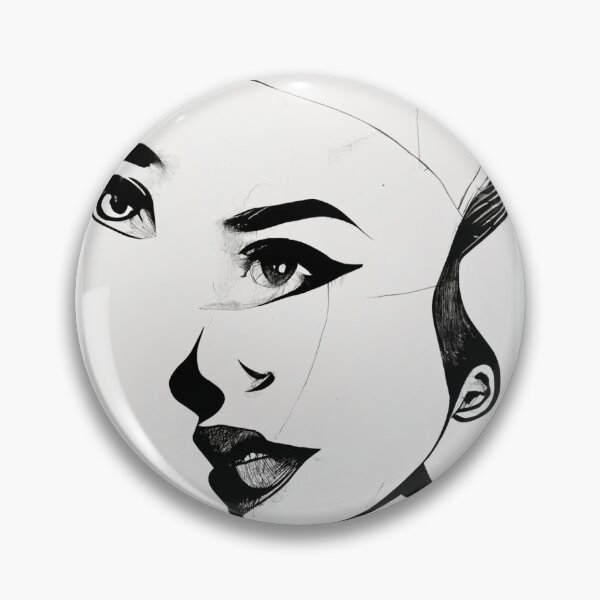 Item preview, woman profile designed and sold by ia-creating-art.