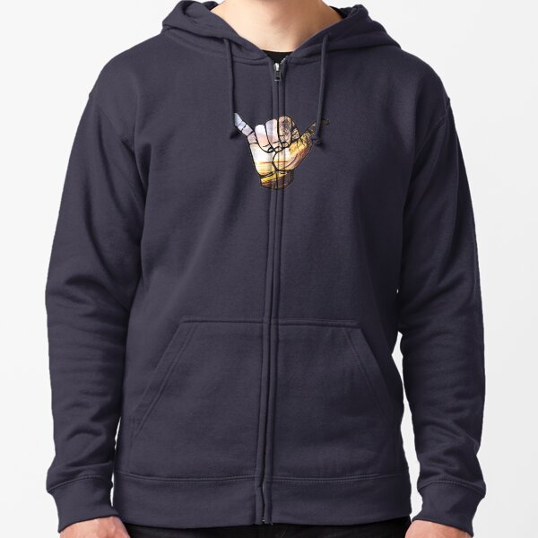 Hang Loose Hawaii Zipped Hoodie