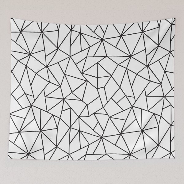 Item preview, Black and White Geometric Abstract Pattern designed and sold by JMSU.