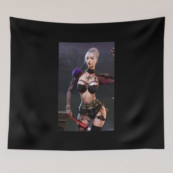 Item preview, Goth Beauty Original Sexy Erotic Ecchi Lingerie Pinup Female Model Pose Babe Hentaii Bikini Latex Lace Suit  designed and sold by Hot-as-hell.