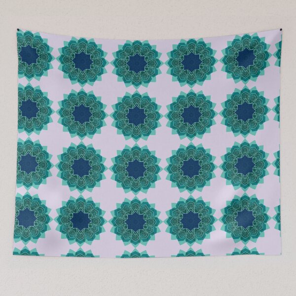 Aperçu de l'œuvre Ornement Motif Mandala, Motifs décoratifs de pétales de fleurs islamiques, multicolore2 créée et vendue par AnadAA.