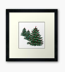 Happy Holidays Holiday Tree Framed Print