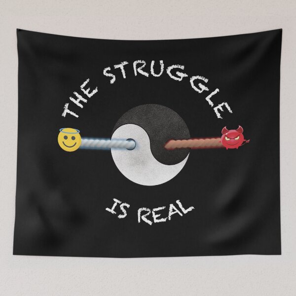 Item preview, The Struggle is Real - White designed and sold by Twisted-Teeze.