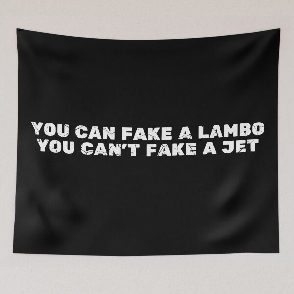 Item preview, YOU CAN FAKE A LAMBO YOU CAN'T FAKE A JET distressed  designed and sold by KingsManKind.