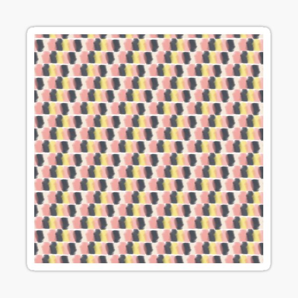 Vista previa del artículo con la obra «Estampado de filas de puntos rosa palo, amarillo, negro, crema», diseñado y vendido por AbbyLedGar.
