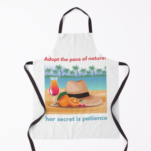 Item preview, Adopt the pace of nature her secret is patience, Jamaican rum punch cocktail and hat. designed and sold by LaziniArts.