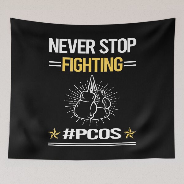 Item preview, Never Stop Fighting With PCOS designed and sold by StoreHornedFace.