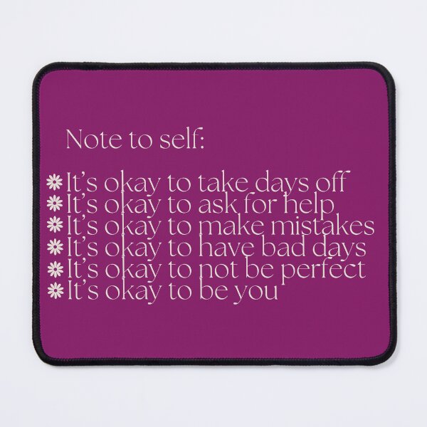 Item preview, notes to self designed and sold by EmbraceOneself.