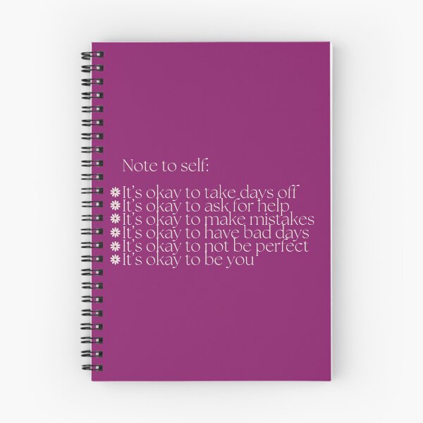 Item preview, notes to self designed and sold by EmbraceOneself.