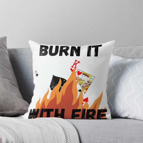 Item preview, AK - Burn It With Fire poker hand designed and sold by CheckRaiseWares.