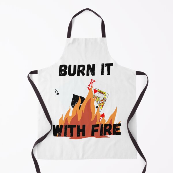 Item preview, AK - Burn It With Fire poker hand designed and sold by CheckRaiseWares.