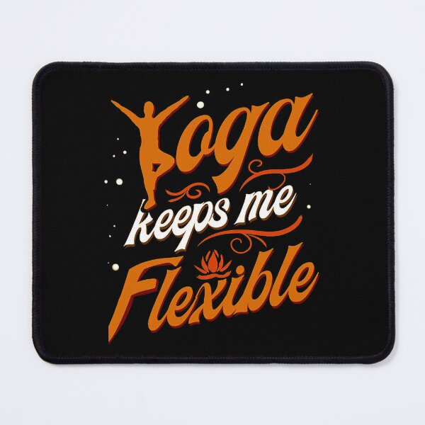 Item preview, yoga keeps me flexible inspirational yoga lover gift kanig designs designed and sold by MONOKARYON.