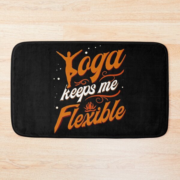 Item preview, yoga keeps me flexible inspirational yoga lover gift kanig designs designed and sold by MONOKARYON.