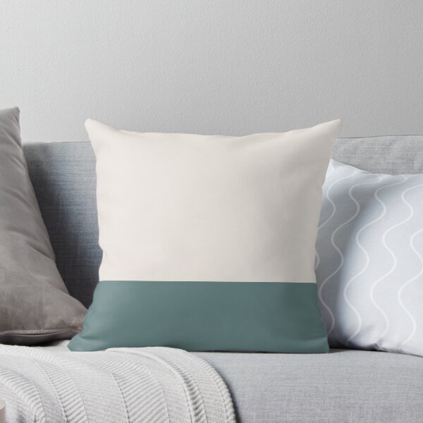 Item preview, Minimalist Solid Color Block in Cream and Ocean Bay designed and sold by Ladies-Boutique.