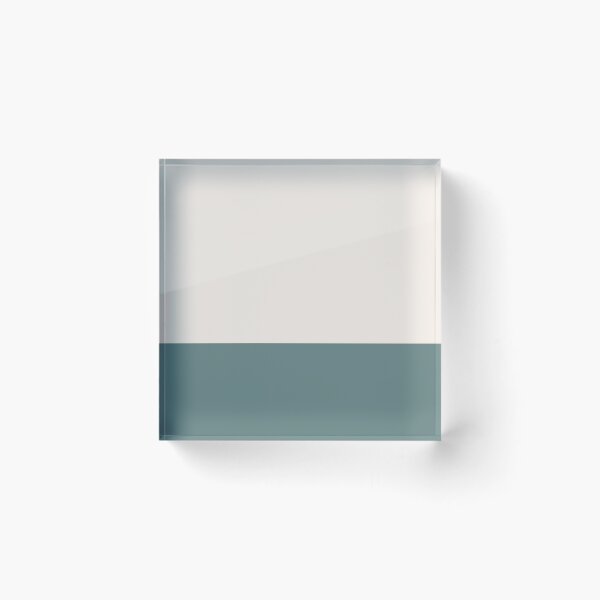 Item preview, Minimalist Solid Color Block in Cream and Ocean Bay designed and sold by Ladies-Boutique.